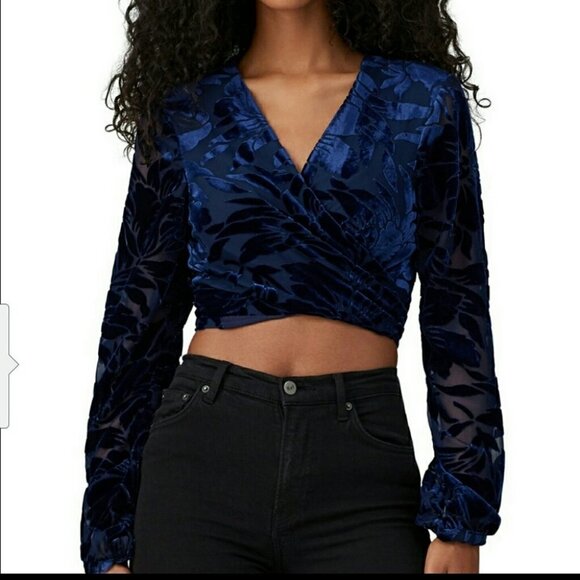 Hutch Velvet Crop Top - Picture 1 of 9